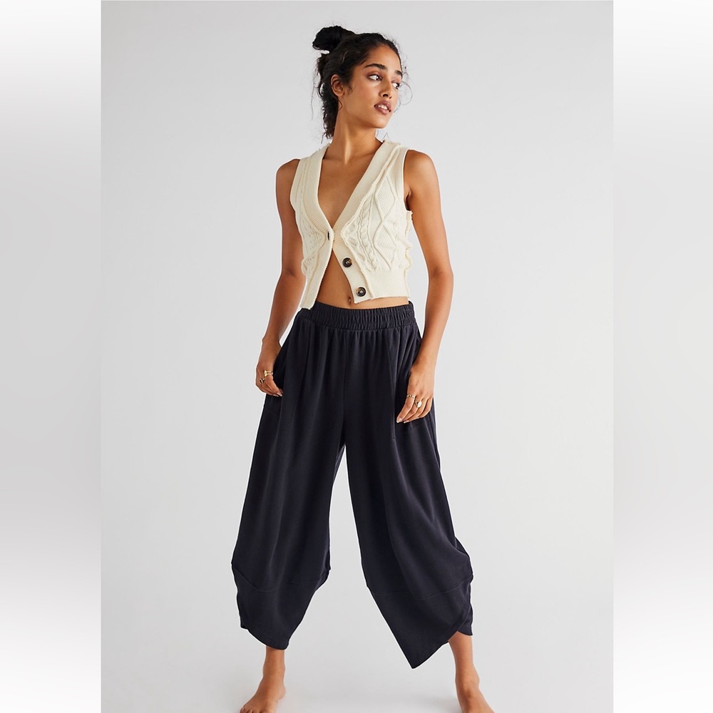 NWT Free People Leo Pant Wide Leg Lounge Size L